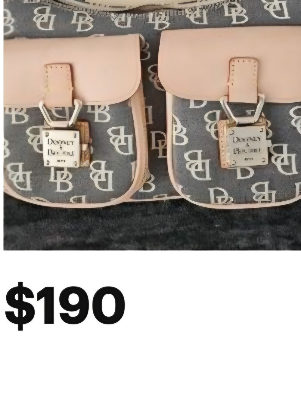 2 Set VTG Dooney & Bourke sachels  One Dustbag &1 PriceCard FIRM FINAL$126 - Picture 4 of 16